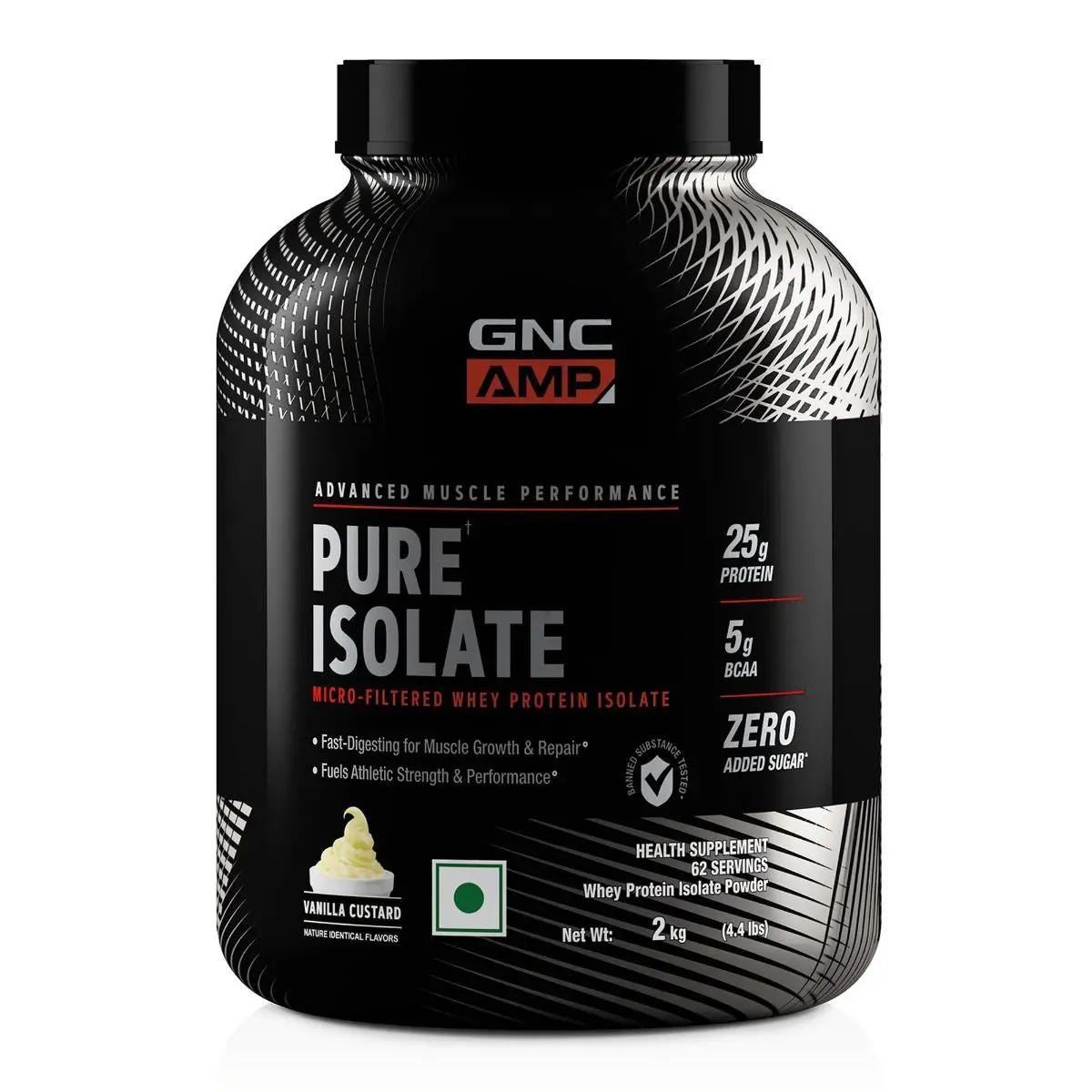 Gnc Amp Pure Isolate 2Kg| Expiry - 2024-04-30 1