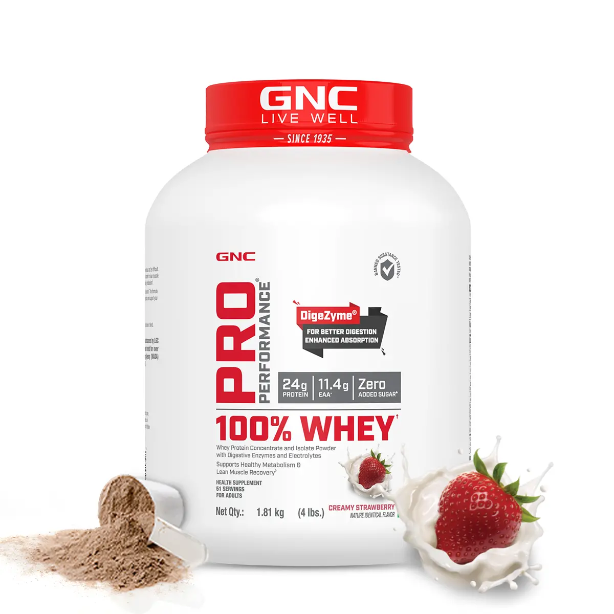 Gnc Pro Performance 100% Whey Protein - Clearance Sale| Expiry - 2025-07-31 1