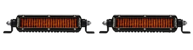 Rigid Industries Sr Series Pro Edition 6" Sae Led Light Bar Pair Kit - Amber Color 1