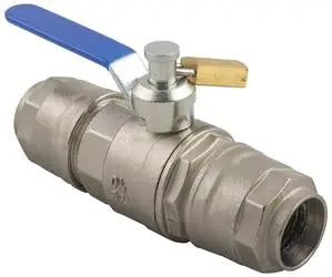 Champion / Infinity Quick-Lock Aluminum Piping -Ball Valve With Pad Lock, 20Mm To 20Mm, Pn: C90705-20 1