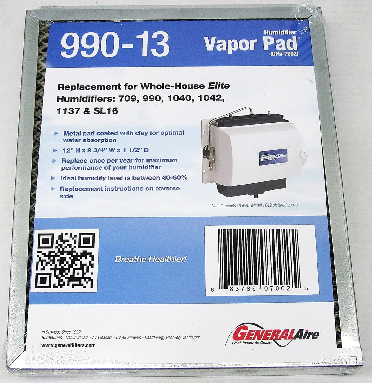 Oem Generalaire 990-13 Evaporator Pad Media Filter 1