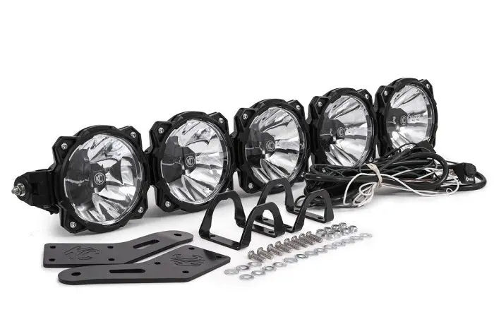 Kc Hilites 32" Pro6 Gravity® Overhead Led 5 Light Bar Kit For '14-'18 Polaris Rzr Xp 1