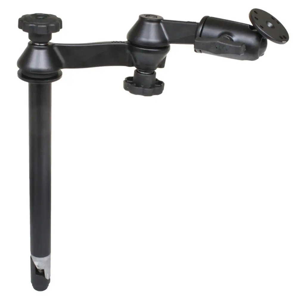 Ram Mount Ram 12" Upper Pole With Double Swing Arms  Round Plate [Ram-Vp-Sw1-12] 1