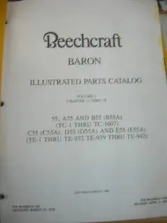 Manual, Beechcraft - Baron 55/58 - Two Volumes - Parts 1