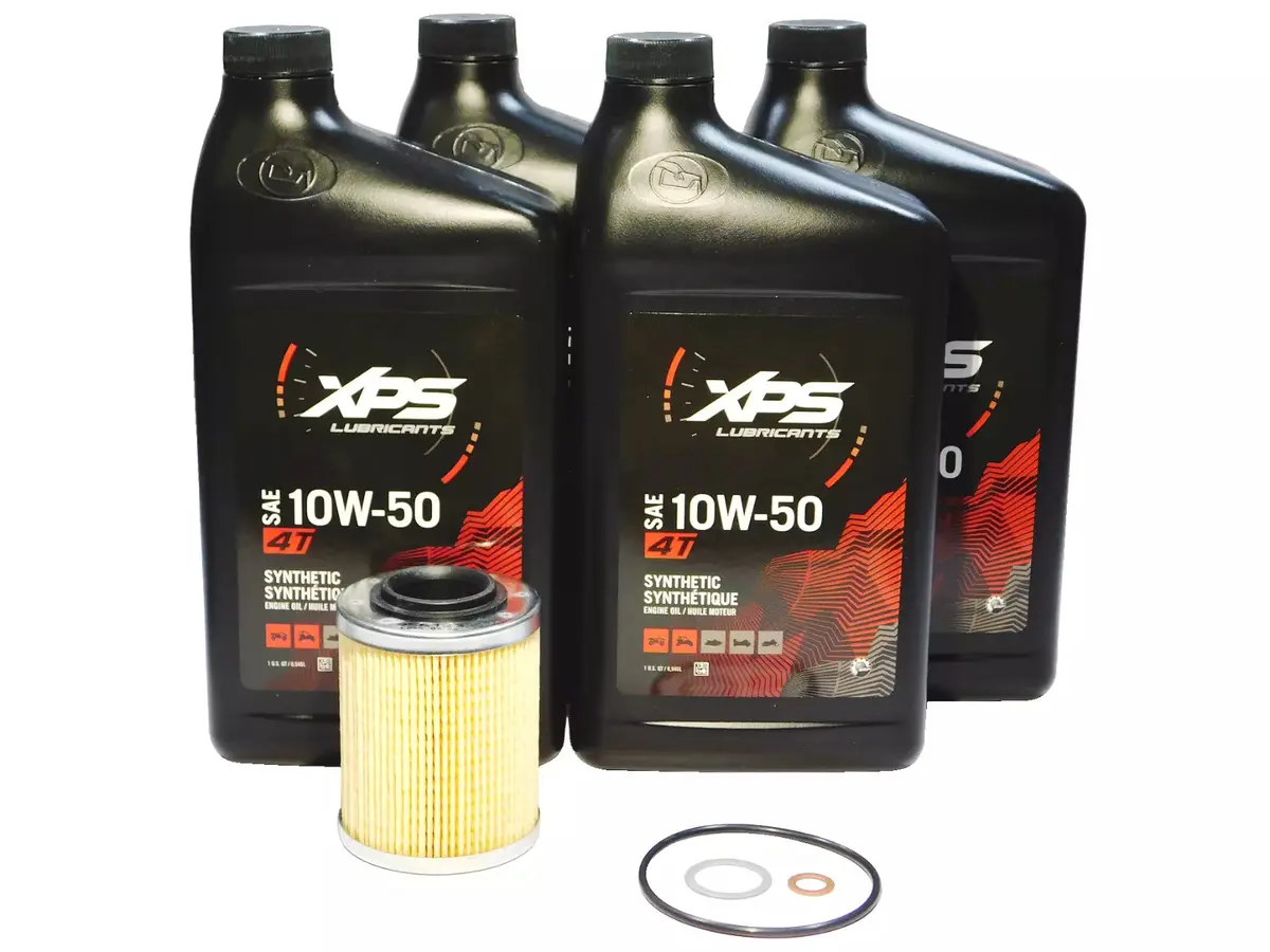 2017-2023 Can-Am Maverick X3 Oem 10W-50 Full Synthetic Oil Change Kit 9779261 1