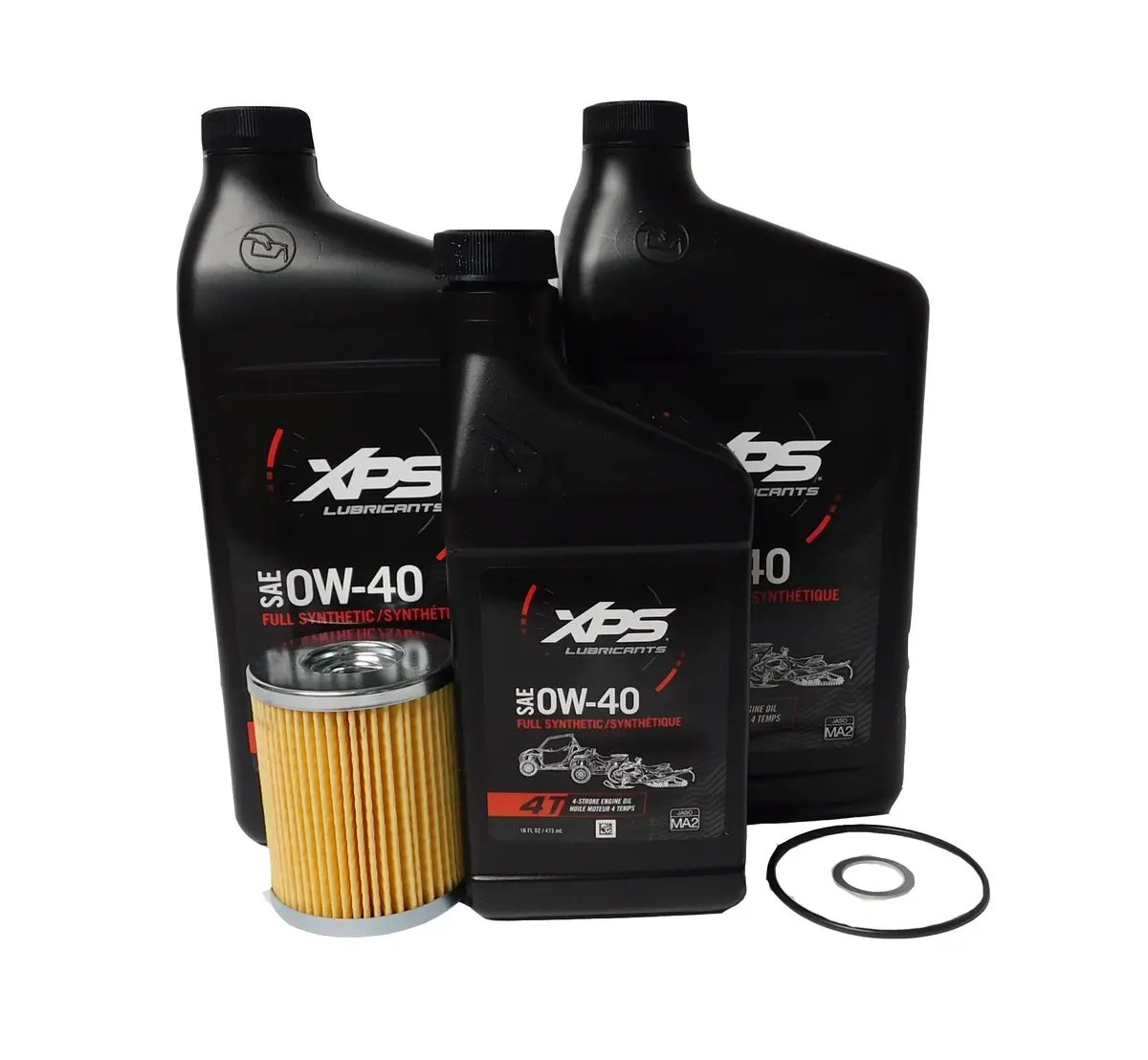 2023-2025 Canam Defender Maverick Oem Full Synthetic Oil Change Kit Ow-40 9779481 1