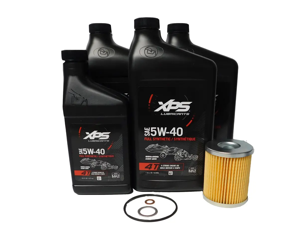 2019-2024 Can-Am Ryker 900 Ace Oem Full Synthetic Oil Change Kit 5W-40 9779491 1