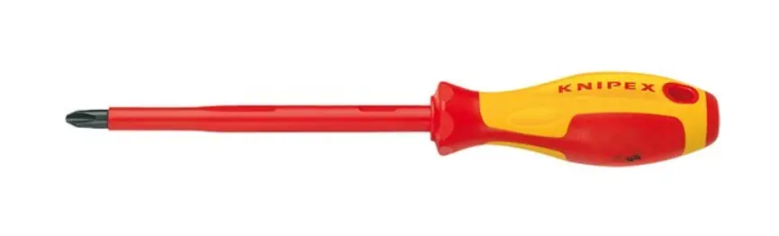 Knipex Screw Driver For Phiilips Screws 1000V  Vde Ph2 X 100Mm 982402 1