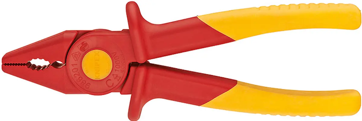 Knipex 1000V Flat Nose Plastic Pliers 180Mm 986201 1