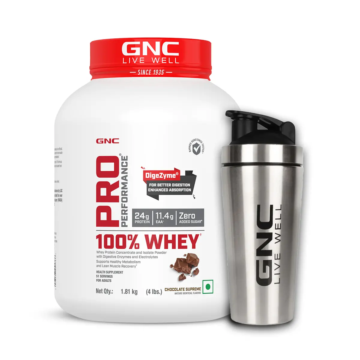 Gnc Pro Performance 100% Whey Protein 4 Lbs With Shaker 5