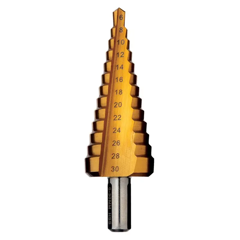 Alpha 6-30Mm Straight Flute Step Drills 9Stm6-30 1