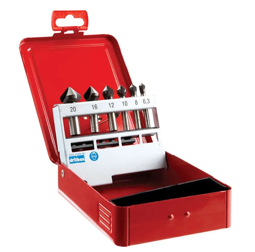 Alpha Countersink 3 Flute Set  6.3, 8, 10, 12, 16, 20Mm Cs3-Set6 1