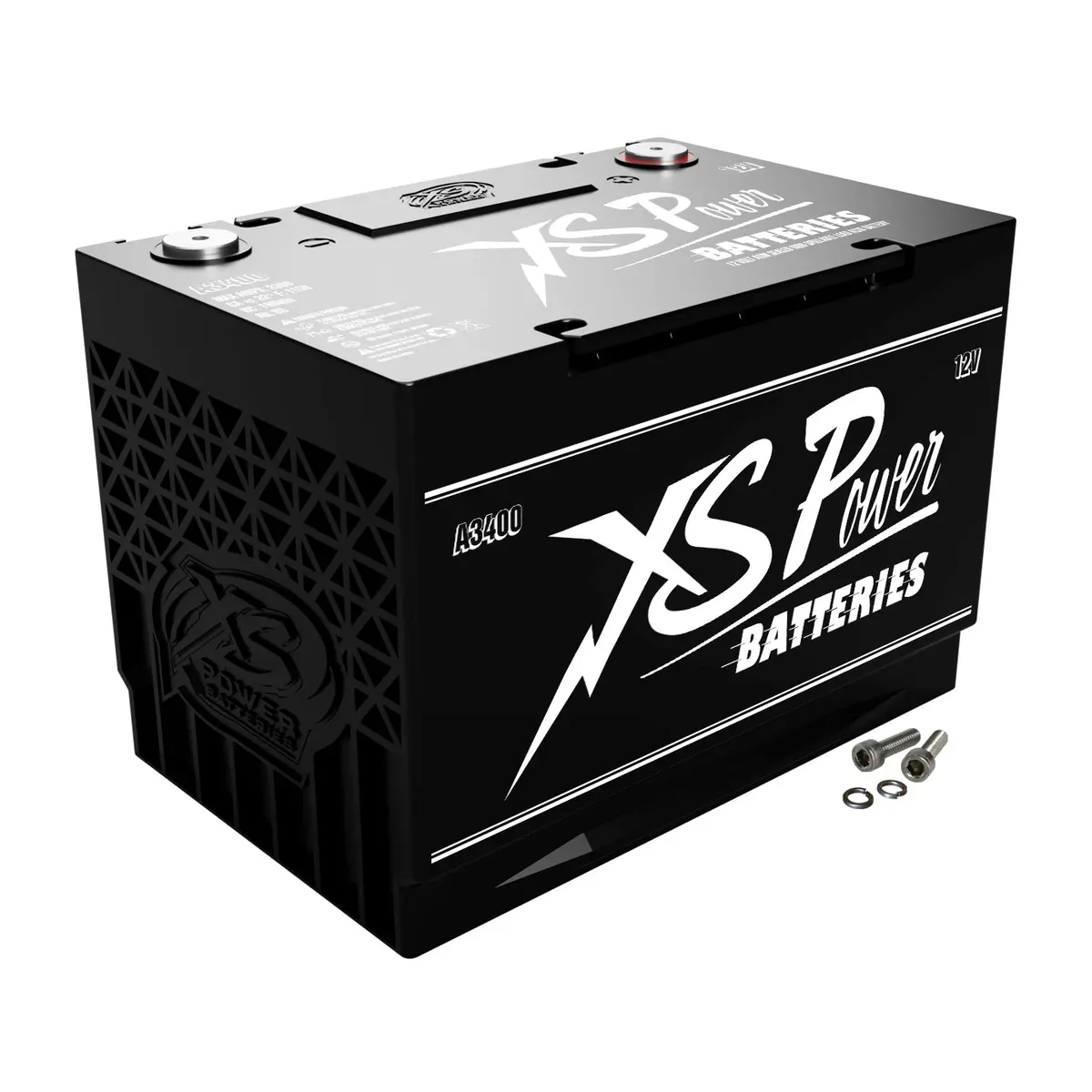 Xs Power Vintage A3400 12V Agm 3300 Amp Car Audio Battery/Cell+M6 Terminals 1