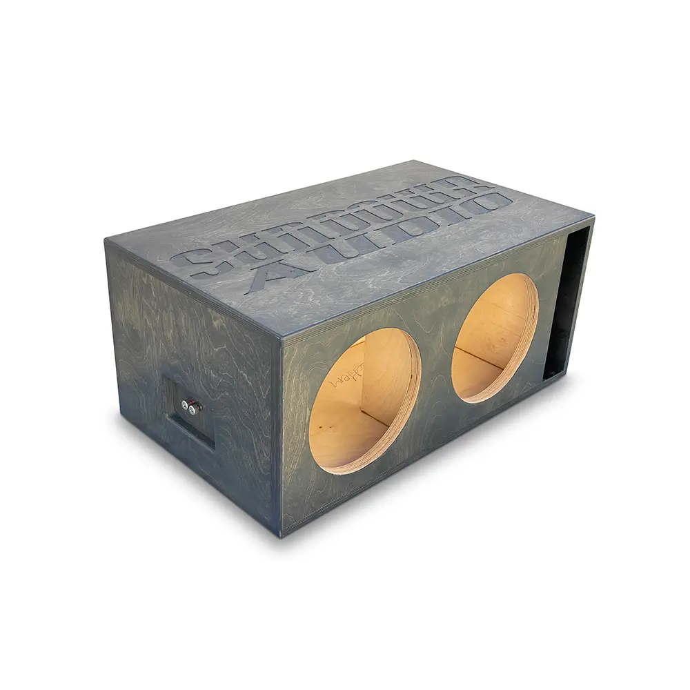 Sundown Sa V2 V3 Birch Dual 10" Ported Subwoofer Enclosure 2.0 Cu.Ft. Sub Box 1