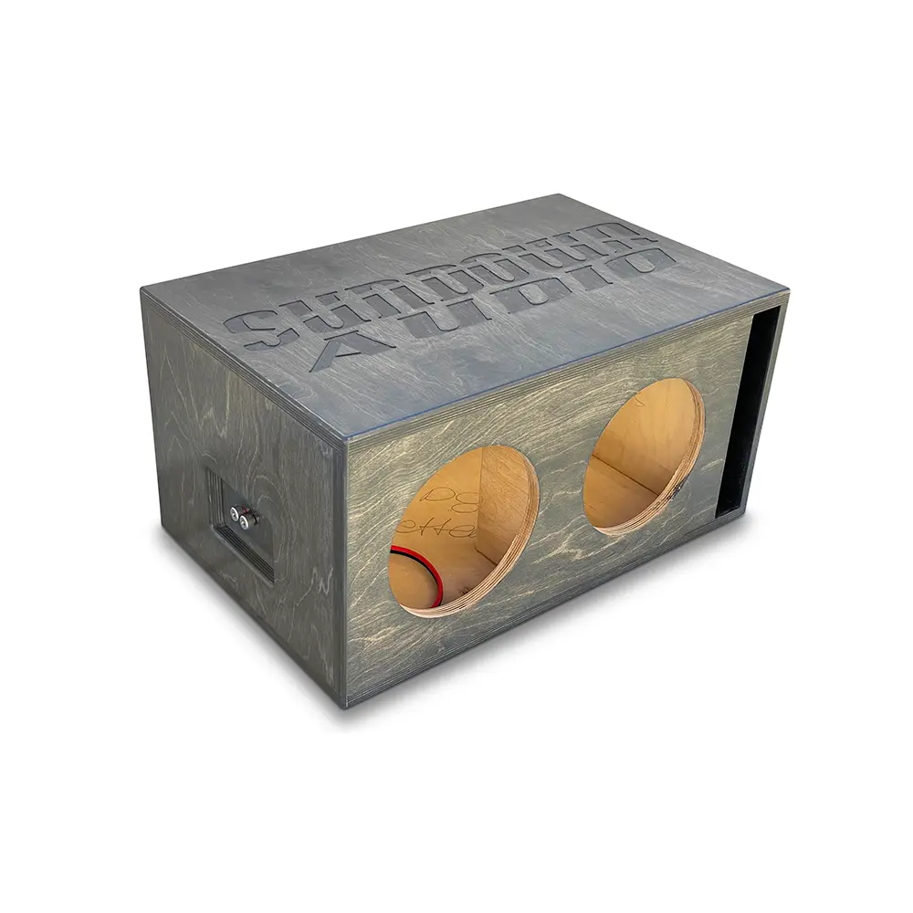 Sundown Sa V2 V3 Birch Dual 8" Ported Subwoofer Enclosure 1.3 Cu.Ft. Sub Box 1