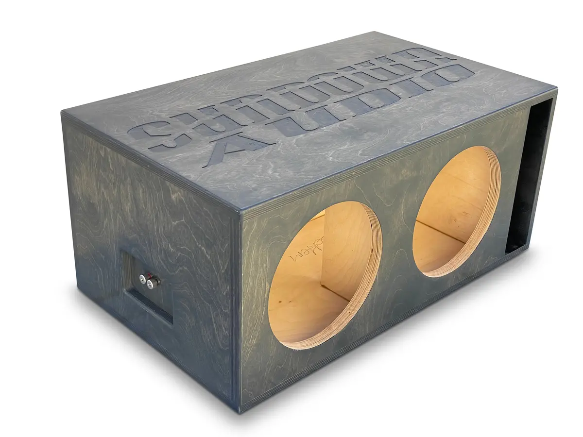 Sundown Xv2 Birch Dual 10" Ported Subwoofer Enclosure 3.0 Cu.Ft. Sub Box 1