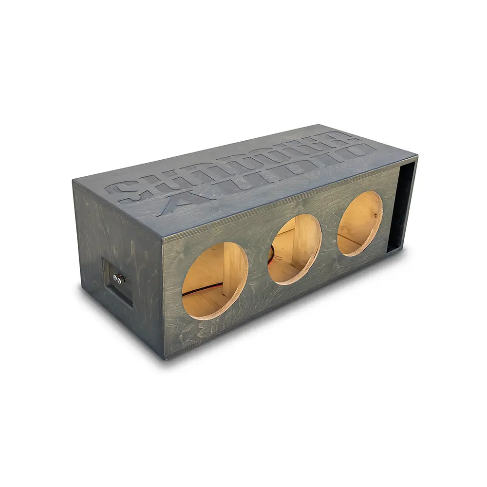 Sundown Xv2 Birch Triple 8" Ported Subwoofer Enclosure 3.0 Cu.Ft. Sub Box 1
