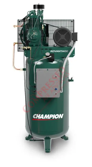 Champion Advantage Vr5-8 - 5Hp Reciprocating Air Compressor, R15 Pump, 80 Gallon Vertical Receiver,  17 Cfm @ 175 Psi 1