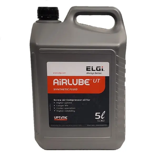 Elgi Airlube Synthetic Fluid – 1.3 Gallon (5 Liter) Jug, Pn: 000998101 1