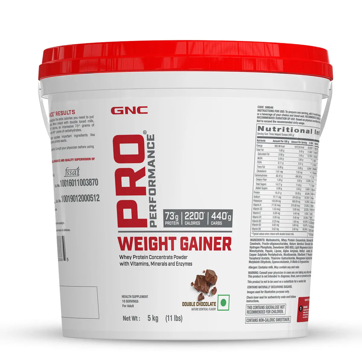Gnc Pro Performance Weight Gainer  - 5Kg Gainer 1