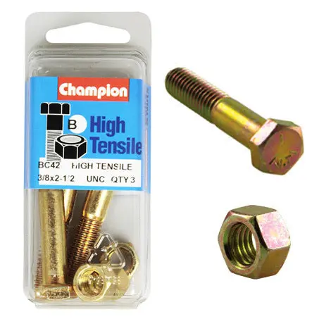 Champion Bolt And Nuts 2-1/2” X 3/8 Bc42 1