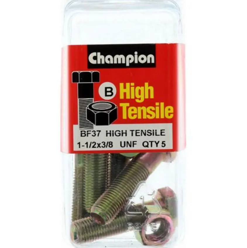 Champion Bolt And Nuts 1-1/2” X 3/8 Bf37 1