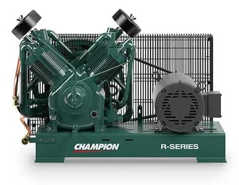 Champion Br15f – 15 Hp R-30 Two-Stage Reciprocating Air Compressor | Base-Mounted 1