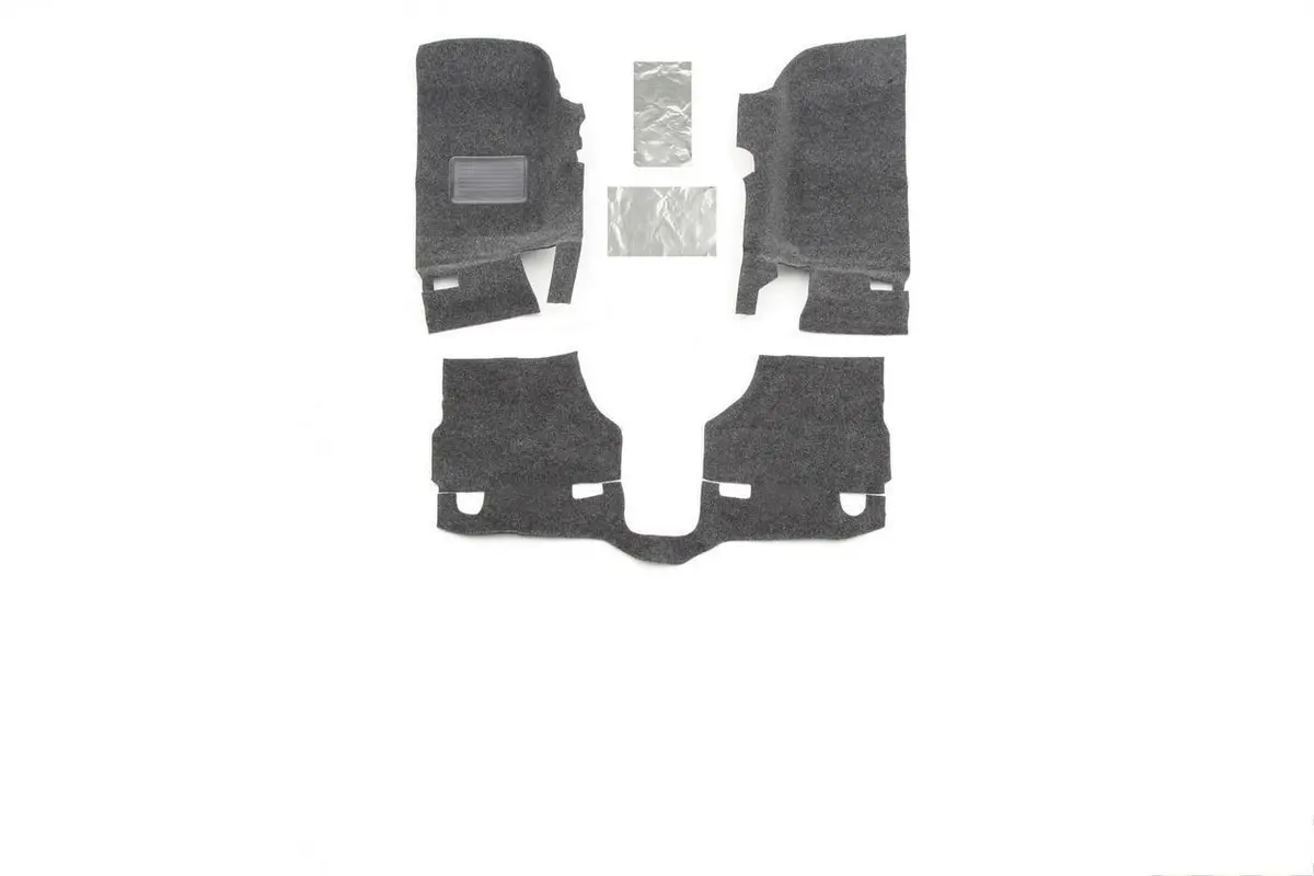 Bedrug™ Front 3 Piece Floor Liner Carpet Kit For '07-'10 Jeep Wrangler Jk 2 Door 1