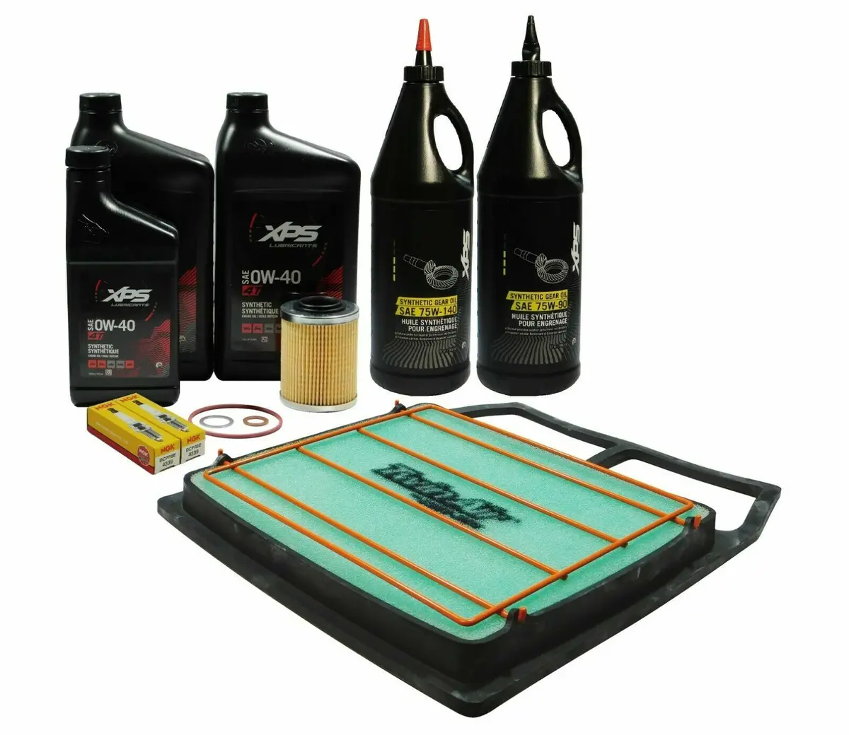 2014-2017 Can-Am Commander Max 1000 Oem Full Service Kit W Twin Air Filter C18 1
