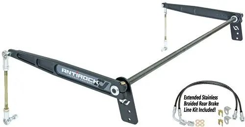 Rock Jock Antirock Rear Sway Bar Kit (Forged Arms, 1" Bar) For '07-'18 Jeep Wrangler Jku Unlimited 4 Door 1