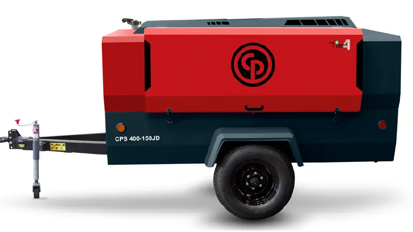 Chicago Pneumatic Cps 400-150 Kod - Rotary Screw Towable Air Compressor With Kohler 3404Tcr 134 Hp, Pn: 8972422851 1
