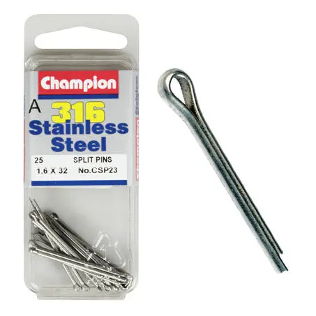 Champion Split Pin Fasteners S/S 1.6Mm X 32Mm  Csp23 1