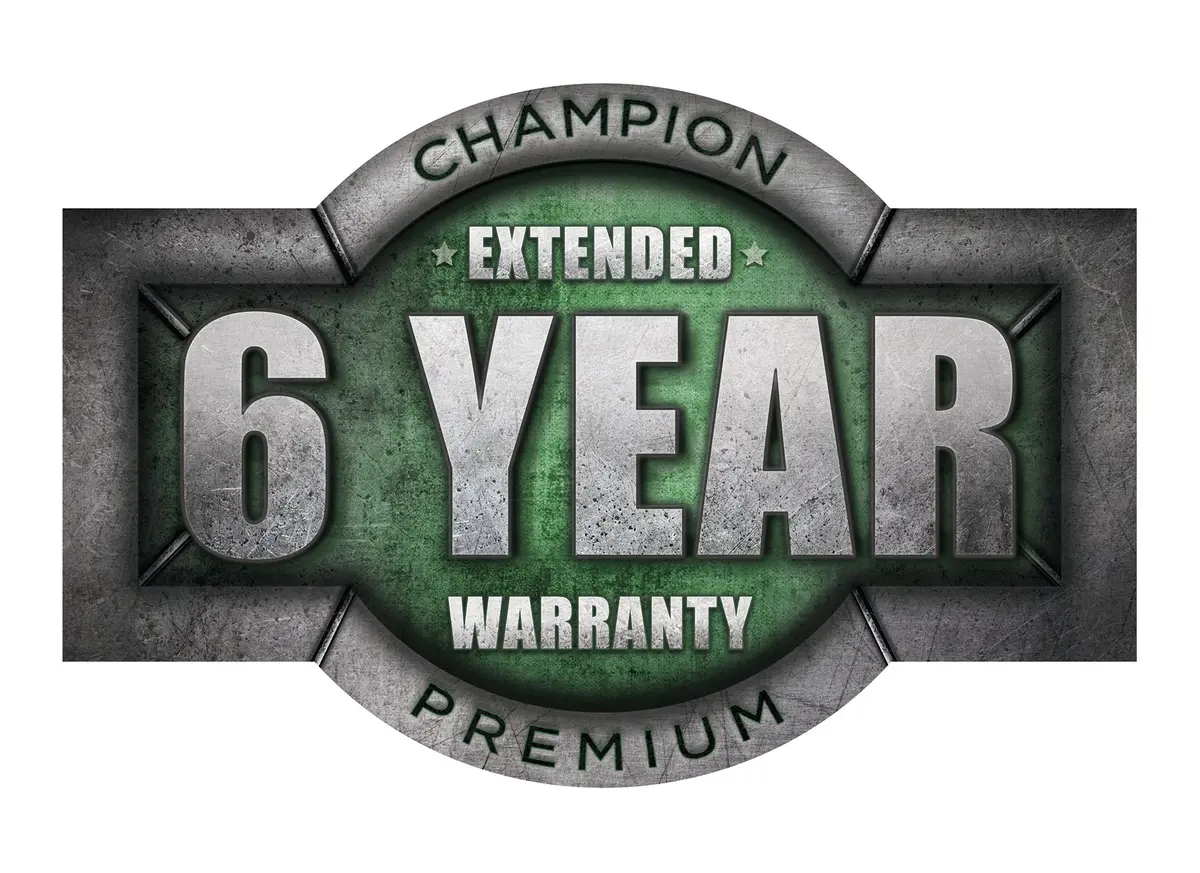 Champion R10-15 Premium Extended Warranty Kit, 6-Year, Synthetic Oil — Part #300Cap6013 1