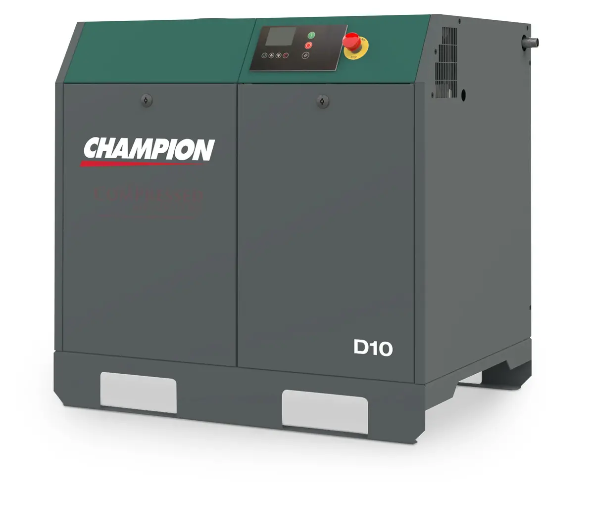 Champion D10 - 10Hp Rotary Screw Air Compressor, Base Mounted, 39 Cfm @ 145 Psi 1