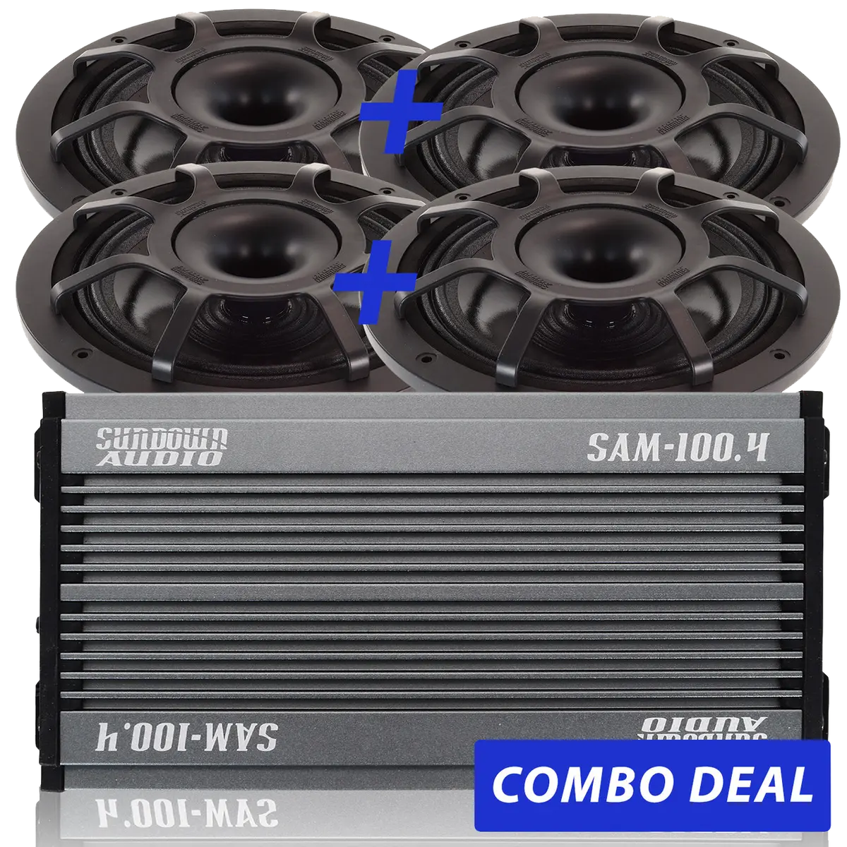 4 Bps-8" Powersports Speakers & 1 Sam-100.4 Combo Deal 1
