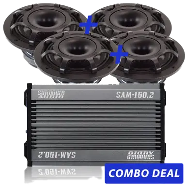 4 Bps-6.5" Powersports Speakers & 1 Sam-150.2 Combo Deal 1