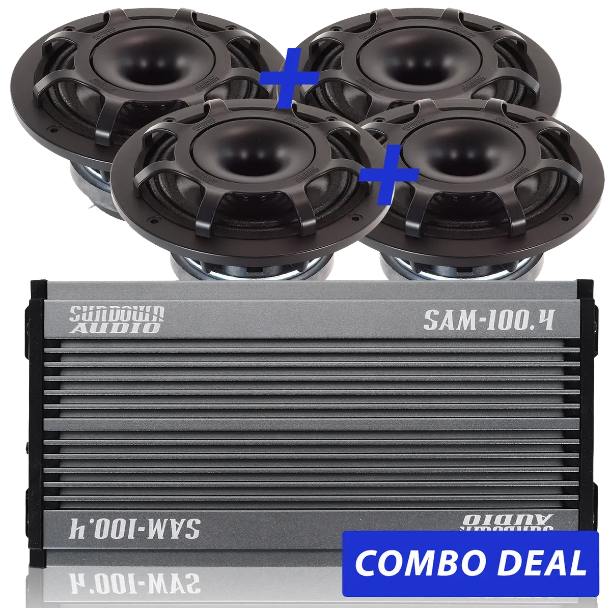 4 Bps-6.5" Powersports Speakers & 1 Sam-100.4 Combo Deal 1