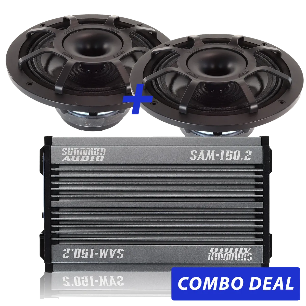 2 Bps-8" Powersports Speakers & 1 Sam-150.2 Combo Deal 1