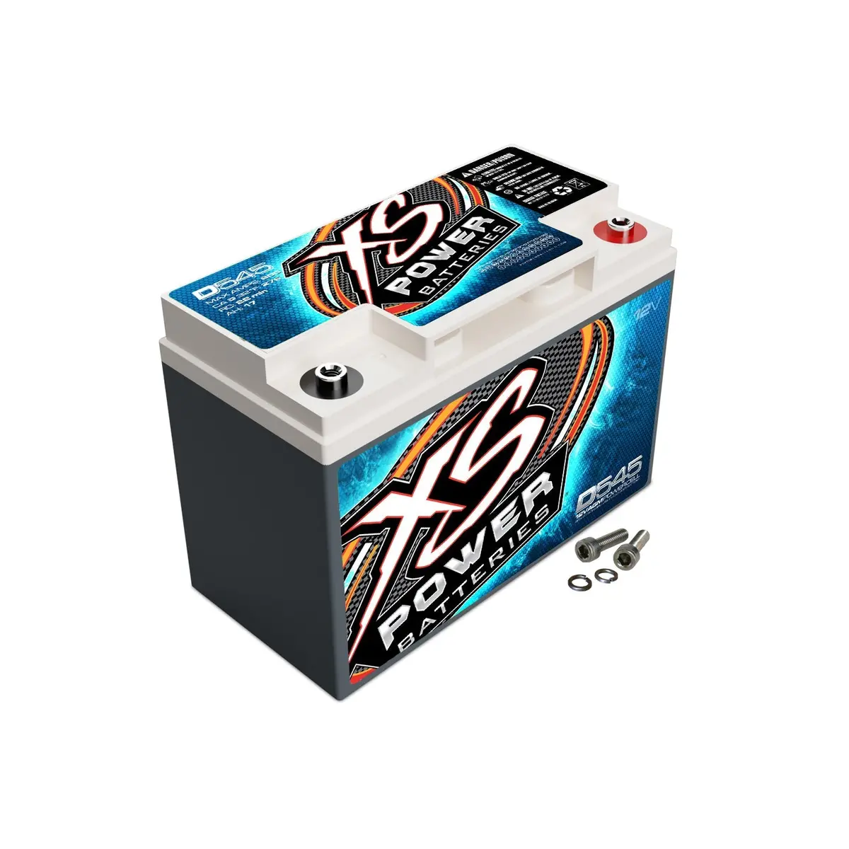 Xs Power D545 12 Volt Agm 800 Amp Sealed Car Audio Battery/Power Cell+Terminals 1