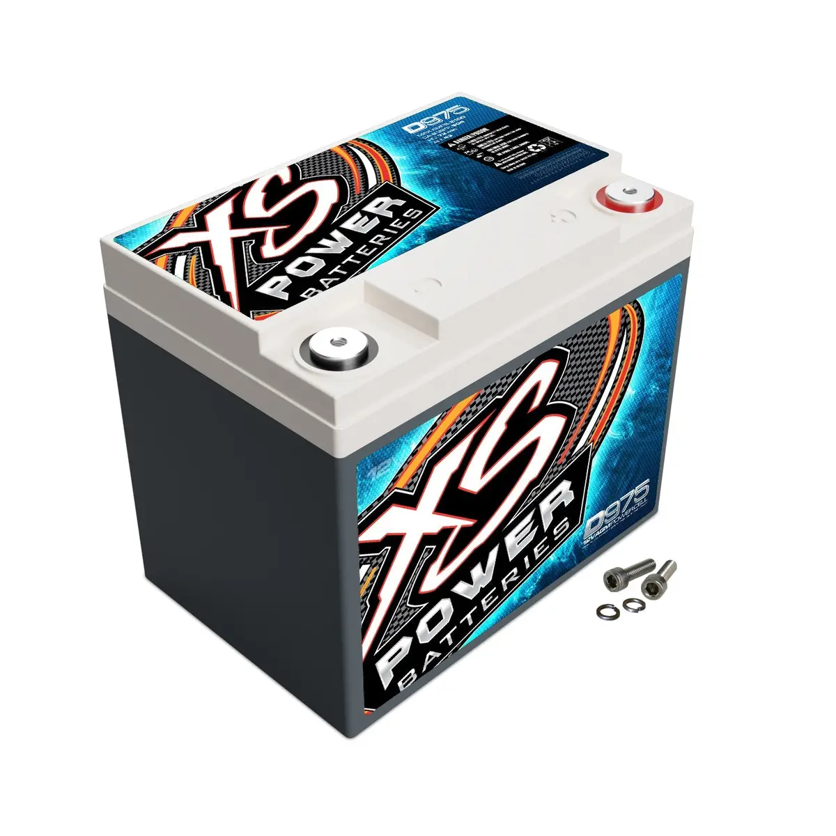 Xs Power D975 12 Volt Agm 2100 Amp Sealed Car Audio Battery/Power Cell+Terminals 1