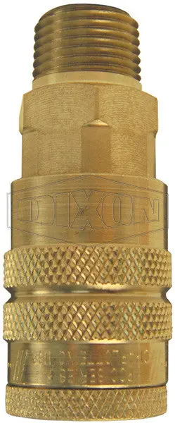 Industrial Disconnect - Male Pipe Thread- Semi Automatic 1