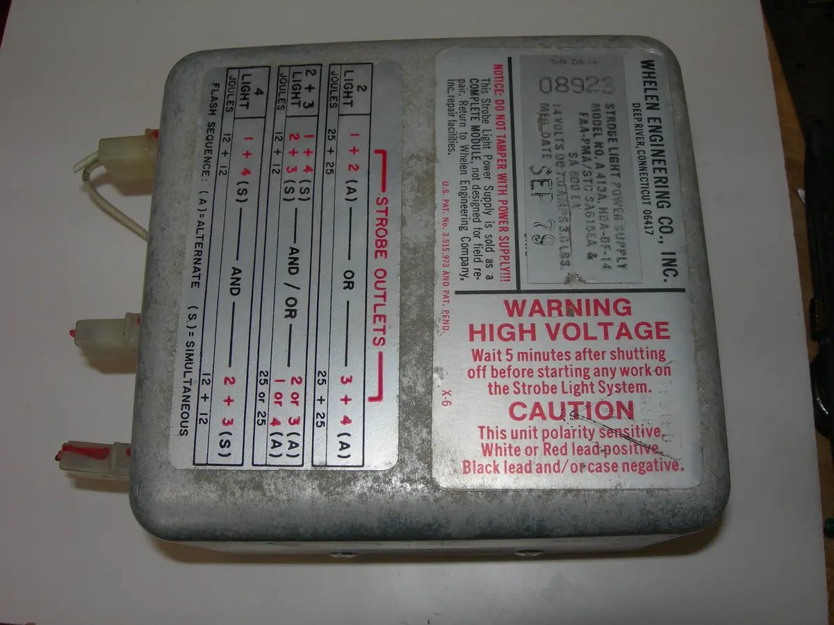 Power Supply, Strobe Lights - Four Outlets - Whelen 1