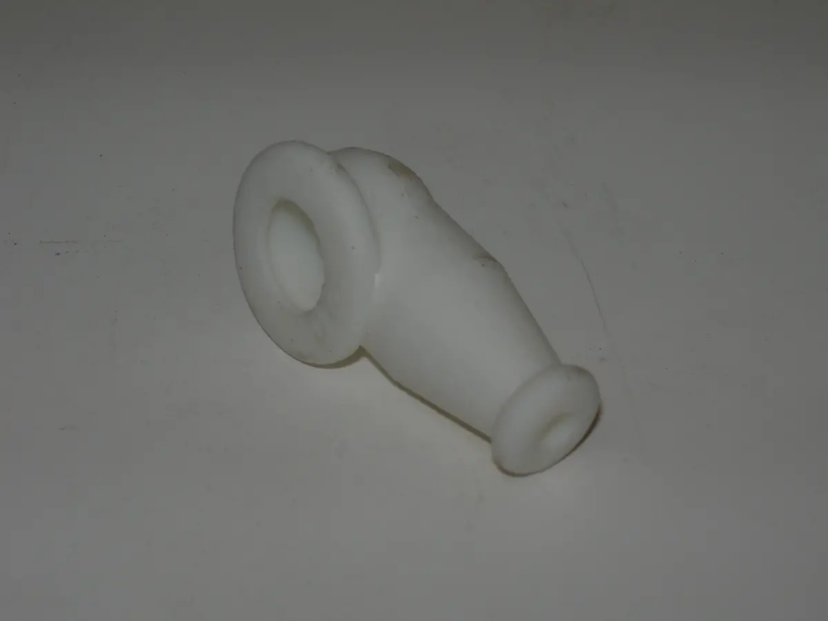 Nipple, Electrical Terminal - 1.38 Ol - .40 Dia - .16 Hole - White 1