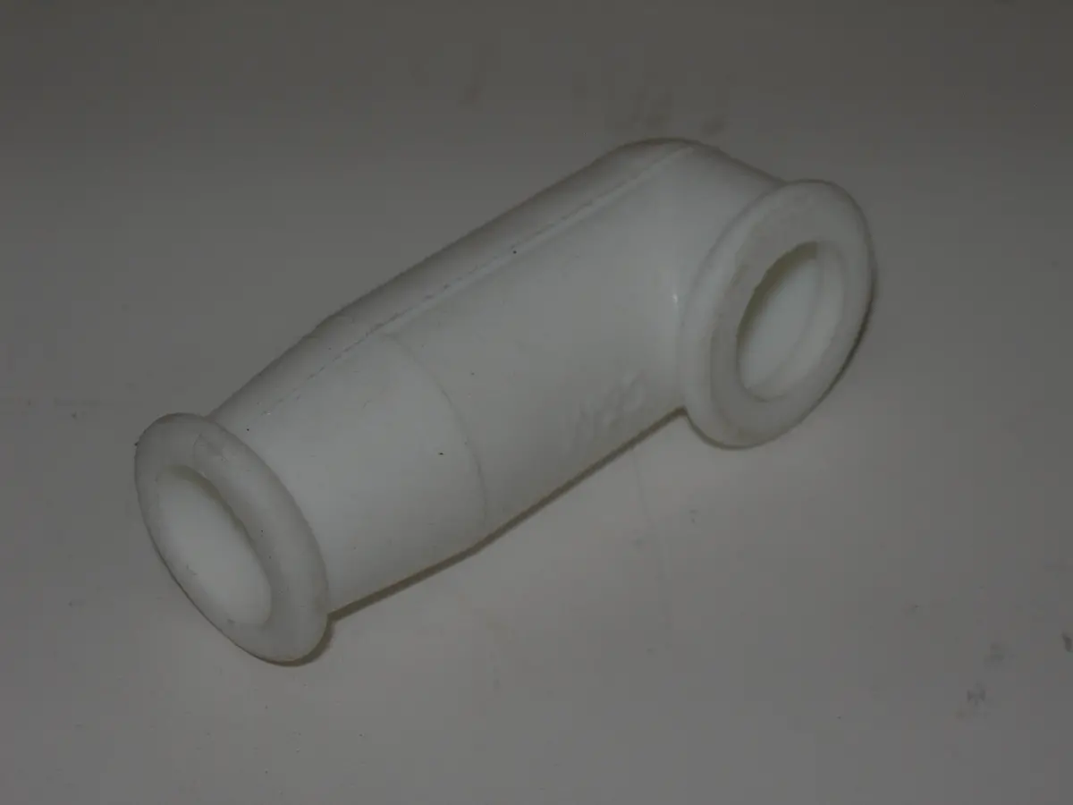 Nipple, Electrical Terminal - 2.50" Ol - .56" Dia - .56" Hole - White 1