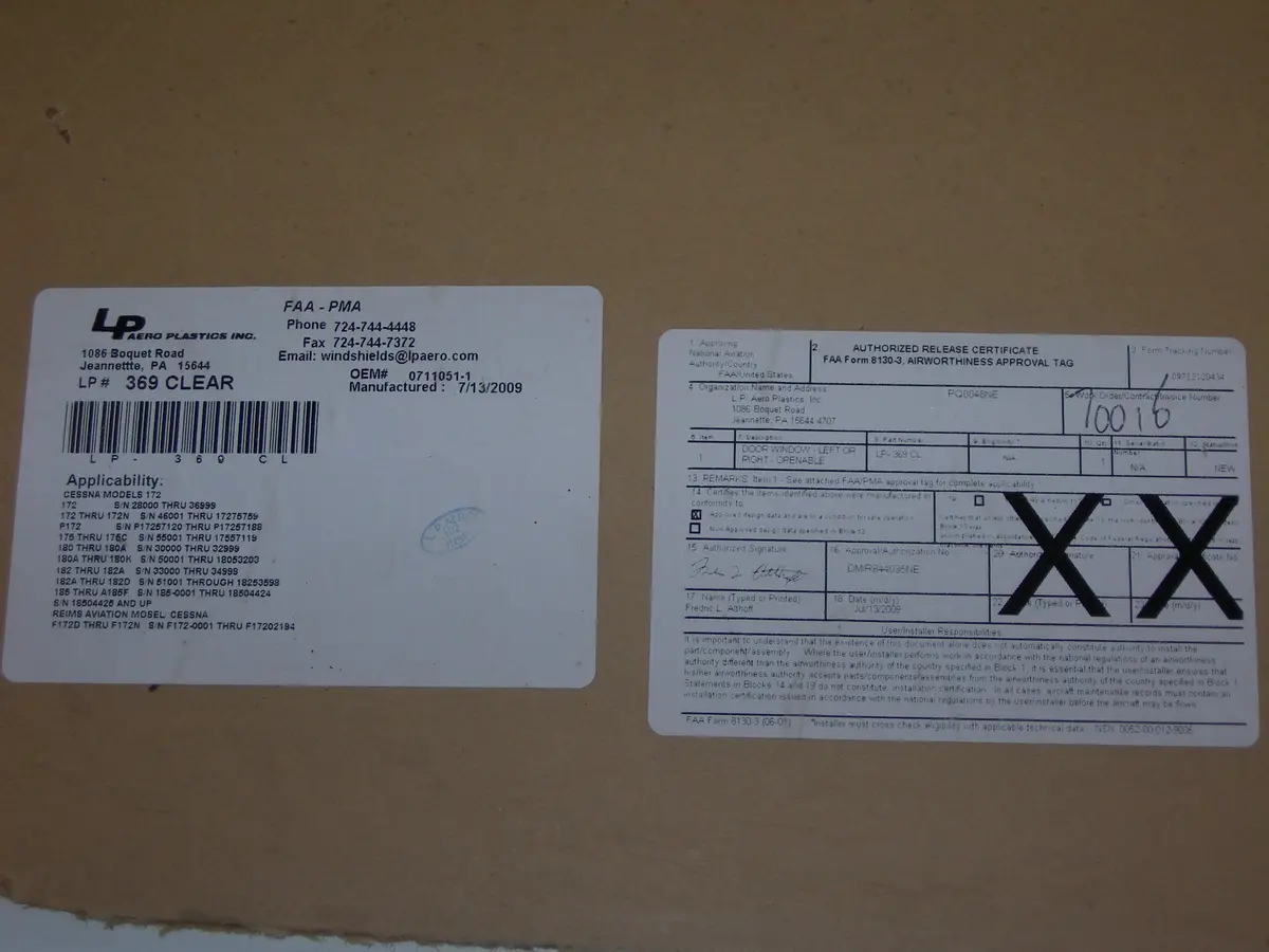 Window, Left & Right Door - Operable - Clear 1