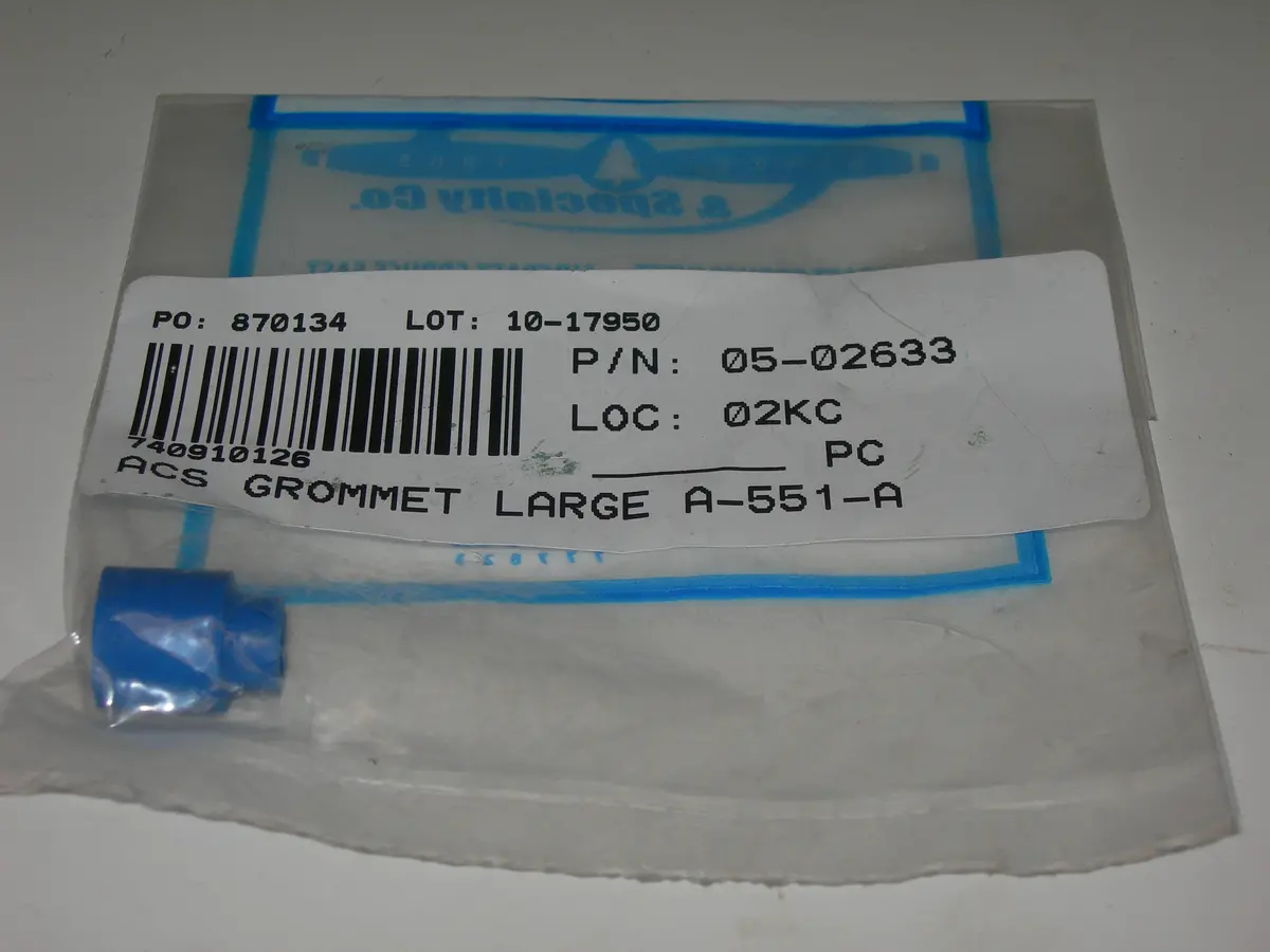 Grommet, Control Cable - Large - Acs 1