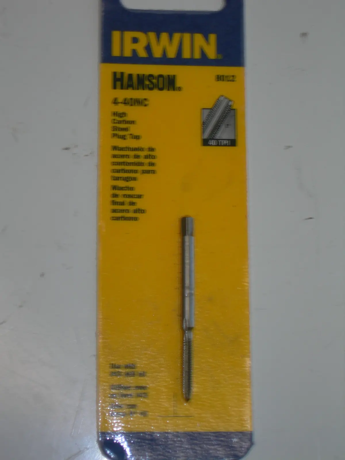 Tap, 4-40Nc - High Carbon Steel Plug 1