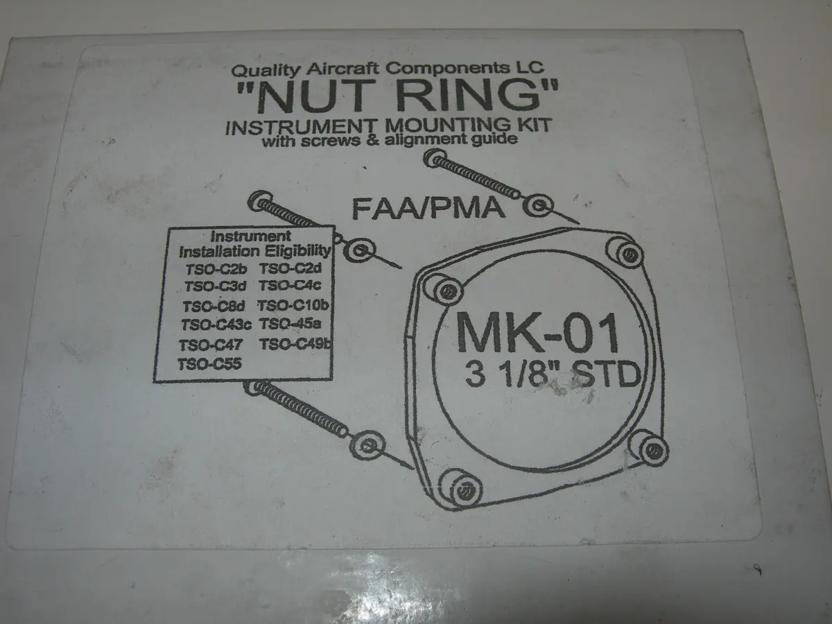 Kit, Instrument Mounting - "Nut Ring" - 3 1/8" Hole 1