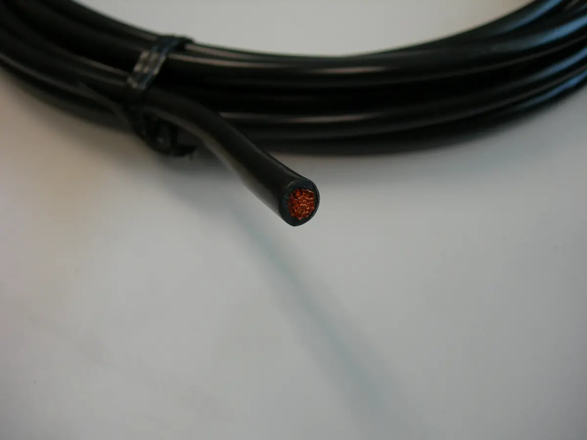 Cable, Battery - 6-Gauge - Multi-Strand - Copper Core - Black Covering 1