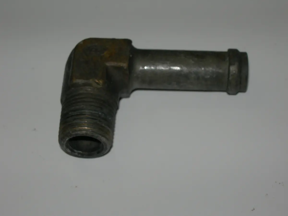 Nipple, Elbow 90' - 3/8" Npt - 1/2" Id Hose - Brass 1
